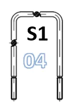 U-bolt 8125401 / IV41472200 / 301014070200 / 98736198 – image 3
