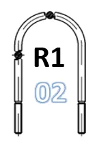 U-bolt B179M24A058 / 0313841100 / 8464139SX / BP24152335 – image 3